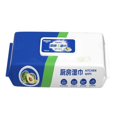 简禾厨房湿巾强力去油湿纸巾去油污加大加厚大包湿巾纸懒人清洁图2