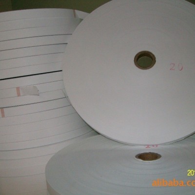 精品热销 进口白牛皮纸带 卷筒淋膜白牛皮纸带 包装白牛皮纸图2