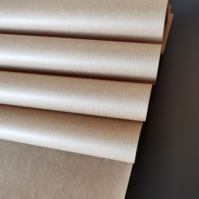 40克本色条纹牛皮纸黄色着色原浆牛皮纸卷筒鸡皮纸筋入牛皮纸图2