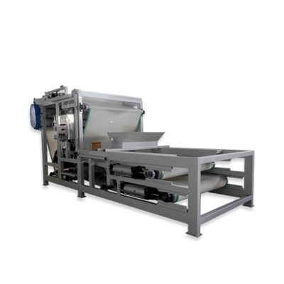 宏忻纸浆压滤机 废纸木浆压榨脱水机带式纸浆脱水 水果渣过滤图4