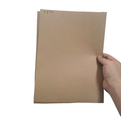 厂家直销批发服装纸样打版卷筒牛卡纸棕黄色挂面箱板纸包装牛皮纸图3