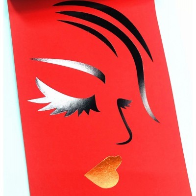 厂家发货 120克大红单面触感纸 天鹅绒特种纸 丝滑手感艺术纸图5