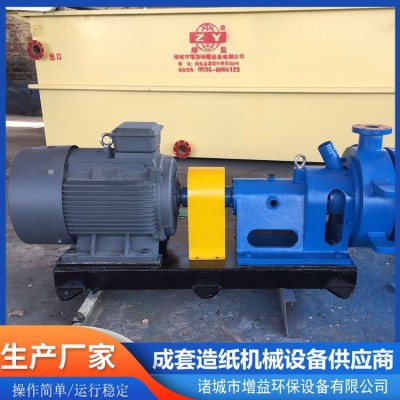 造纸机械双盘磨浆机 稻草芳纶磨浆设备 纸浆模塑全套设备图5