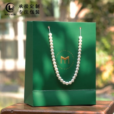 礼品袋包装烫金珠宝手提纸袋高级化妆品手挽袋定&制伴手礼礼物袋图3