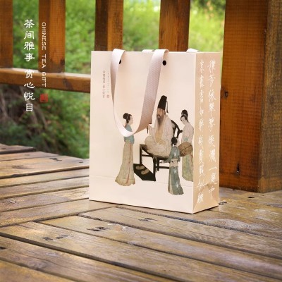 国风复古茶叶手提袋纸袋茶叶包装袋通用茶叶袋子加厚纸茶叶袋印刷图5