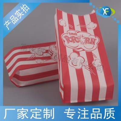 现货 爆米花高低口POP防油纸材质一次性食品包装袋亚马逊零食纸袋图4