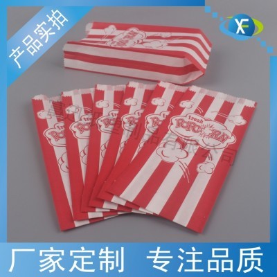 现货 爆米花高低口POP防油纸材质一次性食品包装袋亚马逊零食纸袋图5