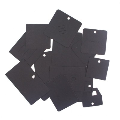 黑色耳环卡戒指卡发夹饰品包装卡片项链卡纸耳钉卡耳饰卡现货批发图4