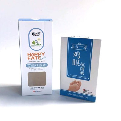 银卡透窗纸盒化妆品包装盒UV印白酵素包装盒瓦楞纸盒白卡彩盒图2