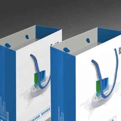 手提礼品袋定制茶叶伴手礼品袋高级感纸质购物包装穿绳礼品纸袋图3