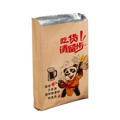 现货外卖打包袋烧烤袋防油保温锡纸袋烤串食品小吃袋 可加印LOGO图5