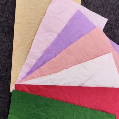 韩纸房手揉纸大型和纸纸花不易撕烂纸橱窗美陈白色可染色145*75cm图2