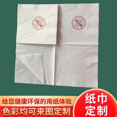 270现货方巾纸厂家直销一次性咖啡厅纸纯木浆杯垫纸巾批发纯白色图4