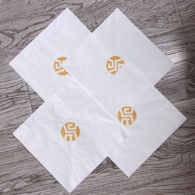 400纸巾可印logo牛排饭店纸巾酒店专用方巾纸餐巾纸广告商用纸巾图2