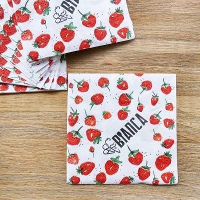 彩色方形餐巾纸印logo创意印花方巾纸餐厅一次性纸巾厂家批发图5