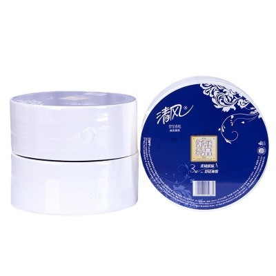 清风大卷纸BJ00AB珍宝大盘纸层180米12卷厕纸商用卫生纸图2