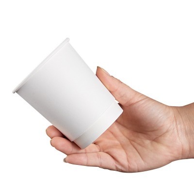 双层纸杯奶茶咖啡热饮纸杯带盖 外卖打包白色纸杯小批量定 做LOGO图5