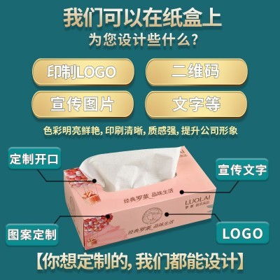 广告纸巾定做盒装餐巾纸印logo餐饮纸抽面巾纸银行商用抽纸定制图3