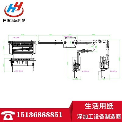 恒源三米卫生纸复卷机 3000型卫生纸加工设备 全自动卫生纸机器图4