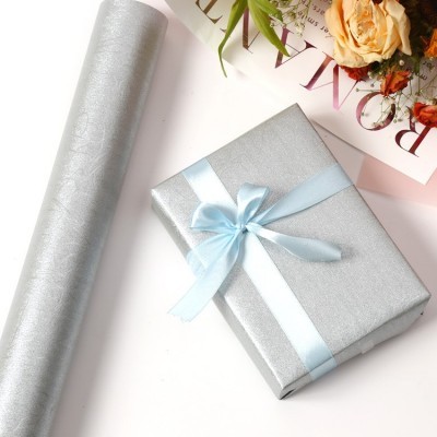 跨境迷你小卷礼品包装纸卷 珠光纸网纹 特种纸图3