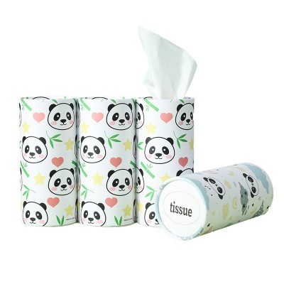 礼盒车载纸巾促销礼品圆筒抽取式面巾纸银行保险餐饮纸巾商用logo图3