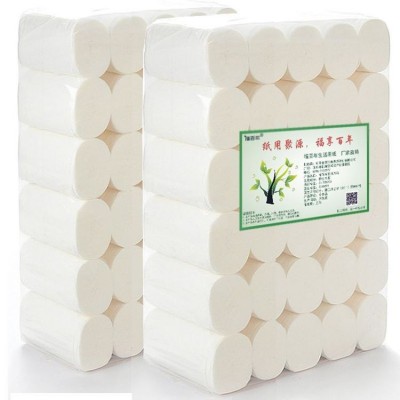 纯木浆白色卷纸 本色卫生纸 家用 无芯卷筒纸原木浆 聚源纸业图5