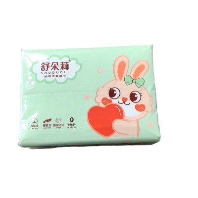 现货批发家用抽纸10包/提 原生木浆柔滑无香婴儿亲肤4层加厚实惠图2