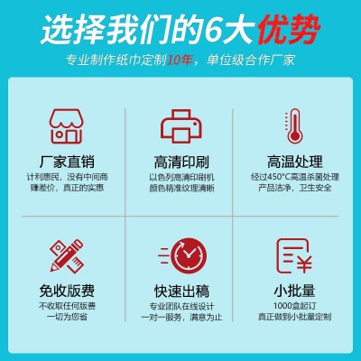 广告抽纸定制硬盒纸巾饭店餐巾纸酒店抽纸大量批餐厅纸巾定制logo图4