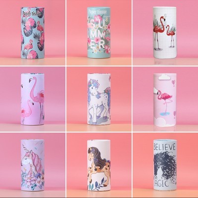 车载纸巾汽车专用圆筒盒装抽纸批发创意摆件车用可印LOGO广告纸巾图4