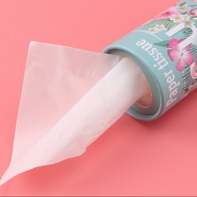 车载纸巾汽车专用圆筒盒装抽纸批发创意摆件车用可印LOGO广告纸巾图2