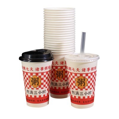 一次性粥杯一次性商用早餐粥杯子豆浆纸杯子一次性商用批发外带图3