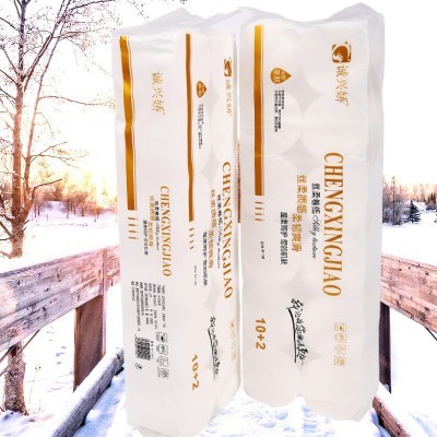 工厂直供12大卷无芯卷筒纸整提1800克4层加厚家用实惠卫生纸批发图3