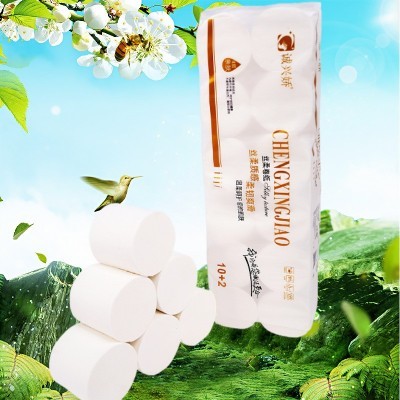 工厂直供12大卷无芯卷筒纸整提1800克4层加厚家用实惠卫生纸批发图4