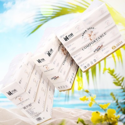 厂家直供 440张大号抽纸餐巾纸大尺寸实惠抽取式可湿水卫生纸批发图2