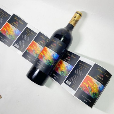 不干胶标签防水强粘撕不烂 彩色烫金哑光产品商标贴纸图5