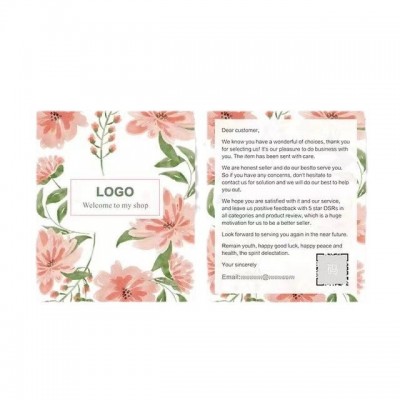 跨境电商英文售后评价卡定制美甲穿戴甲展示卡定做英文饰品保养卡图5