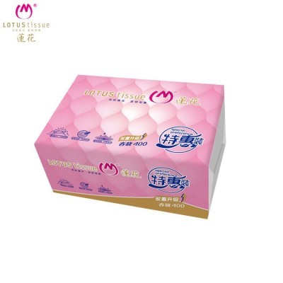 莲花5层24包纸巾批发可湿水实惠装家用母婴可用抽纸包邮代发图5