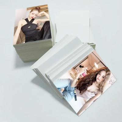 批发定制a7出卡硬纸板小卡打包1.5mm加厚硬卡纸ins背板保护白卡纸图5