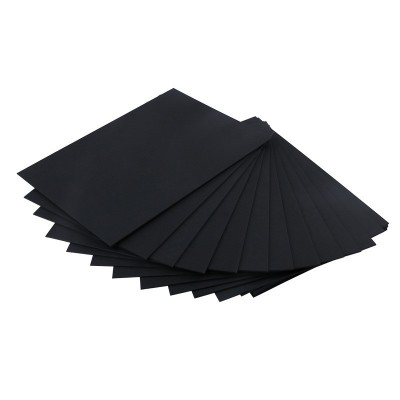 跨境亚马逊专供黑色卡纸折纸印刷烫金烫银名片纸绘画包装纸盒黑卡图3