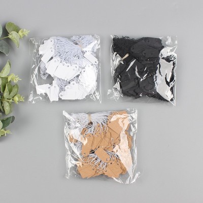 200个/包弹力绳吊牌价格标签手写吊卡首饰珠宝挂绳饰品标价签图3