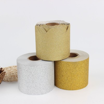 跨境定制金葱粉公告栏边框纸 黑板边框纸 装饰贴纸边框纸亮边图2