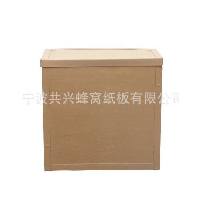 源头厂家定制防撞蜂窝纸箱异形打孔蜂窝纸板箱包装护甲条纸托盘图2