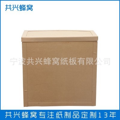 源头厂家定制防撞蜂窝纸箱异形打孔蜂窝纸板箱包装护甲条纸托盘图4