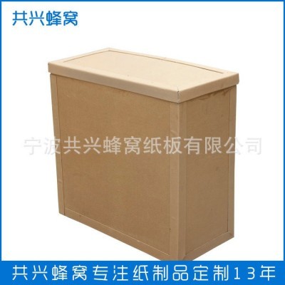 源头厂家定制防撞蜂窝纸箱异形打孔蜂窝纸板箱包装护甲条纸托盘图5