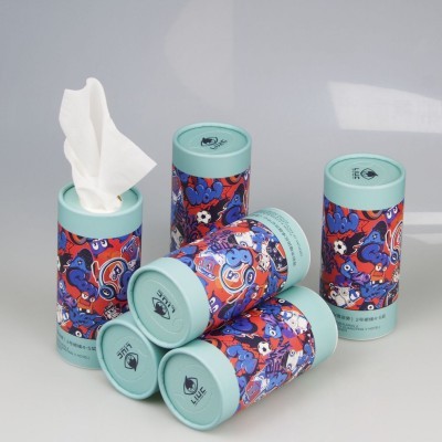 车载圆筒纸巾厂家 商用酒店餐巾纸印logo 4s店广告抽取式筒装纸巾