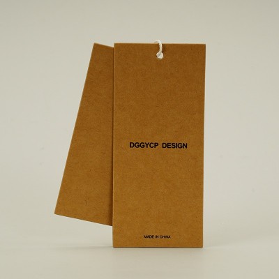 现货空白服装吊牌设计男女装吊卡内衣挂牌商标衣服标签小批量定制图4