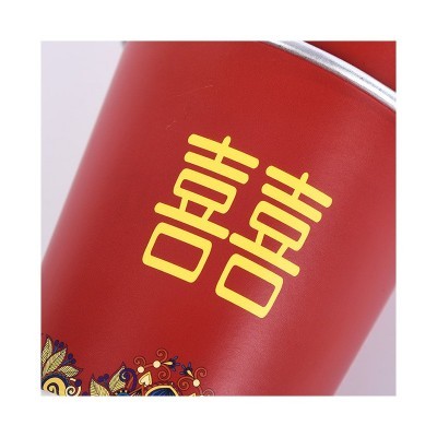 加厚一次性结婚喜字纸杯 婚庆婚礼家用水杯婚宴红色杯子加印logo图5