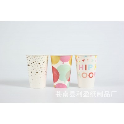 一次性纸杯定制加厚广告纸杯定做印LOGO办公接待商用纸杯厂家直供图2