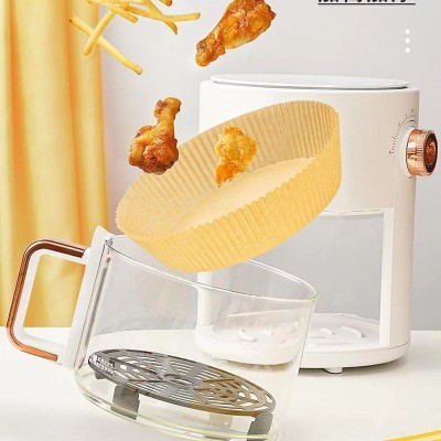 圆形空气炸锅专用纸吸油纸垫 一次性家用厨房烘焙纸硅油纸批发