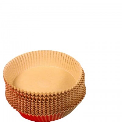 定制生产圆形烘焙纸 食物垫烧烤硅油纸空气炸锅垫纸防油纸50张图2